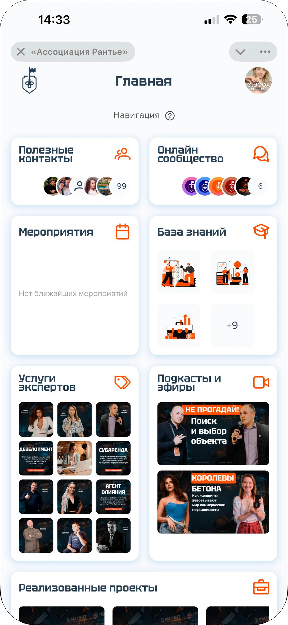 Главная клуба по коммерческой недвижимости